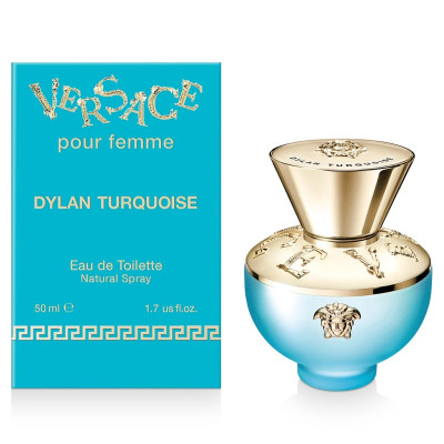 PERFUME VERSACE DYLAN TURQUOISE POUR FEMME EAU DE TOILETTE 50ML