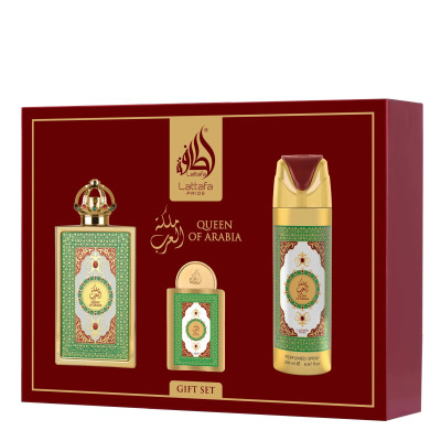 PERFUME LATTAFA QUEEN OF ARABIA KIT EDP 3 EN 1