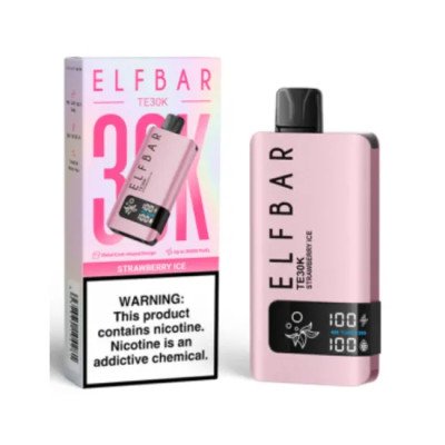 VAPER DESCART聽VEL ELFBAR TE30K DRAGON STRAWNANA 30000 PUFFS